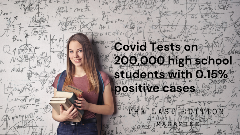Tests on about 200,000 high school students with 0.15% positive cases